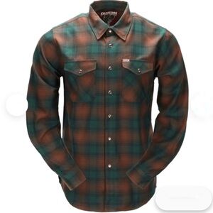 Dixxon Widowmaker Brown/Green Plaid Shirt [1806]